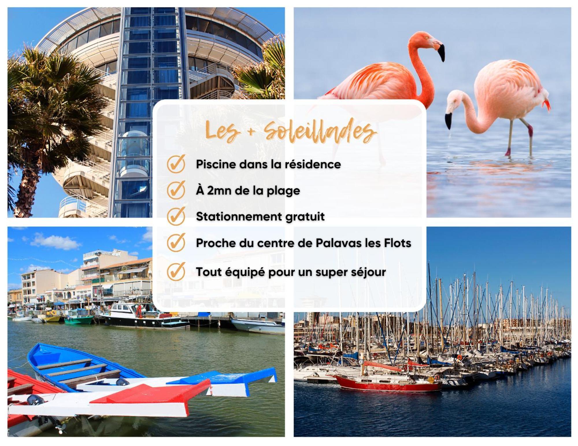 Les Soleillades - Plage, Piscine, Parking! Palavas-les-Flots Exterior foto